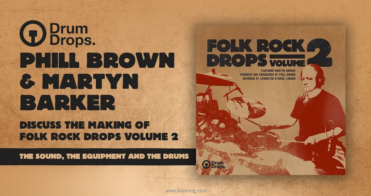 DrumDrops Folk Rock Drops Vol 2 Complete Bundle 民谣摇滚鼓捆绑包